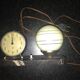 Lampe opaline sur marbre avec réveil Jaz