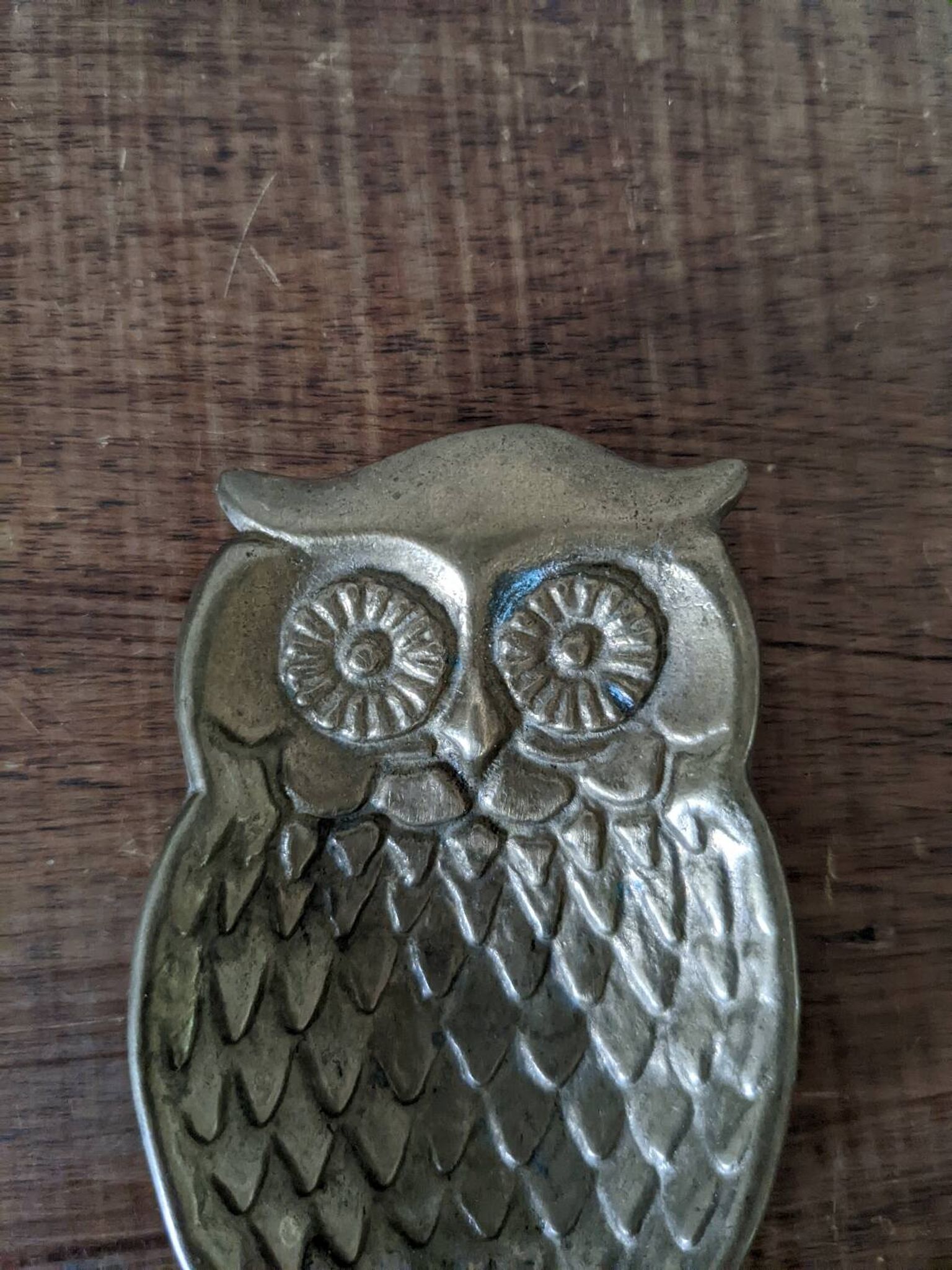 Vide poche hibou en laiton