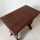 Vintage side table in solid oak, brutalist/rustic.