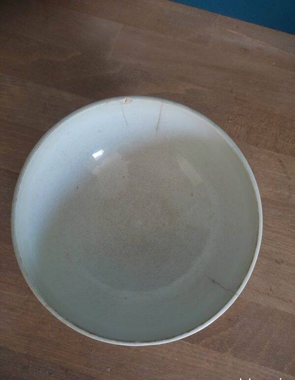 Digoin Badonviller ceramic bowl blue