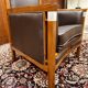 Classic Art Deco Armchair Black High