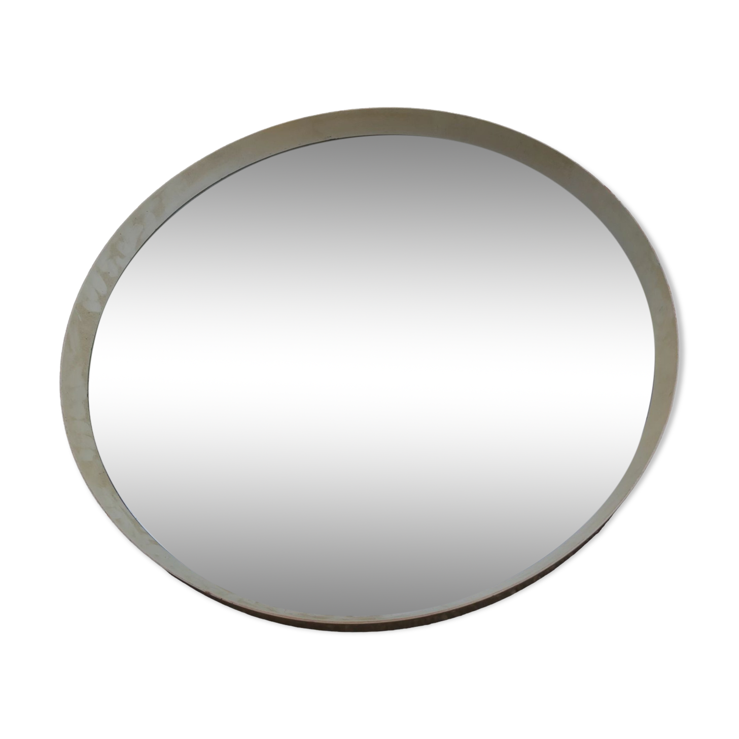 Large round vintage wall mirror diameter: 75 cm
