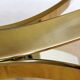 Italian coffee table in smoked glass and brass