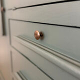 Art Deco Secretary Cabinet in solid wood