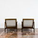 Pair of Restored White Grey B-7522 armchairs by Zenon Bączyk, 1960’s