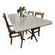 Vintage design table (Style Ouelette X Etch&Bolts) + Chairs
