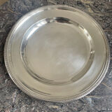 Flat Christofle round silver metal
