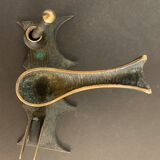 Porte pipe en bronze et laiton, 1950
