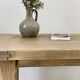 Brutalist coffee table in solid oak