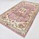 Rare Tapis Vintage Anatolie | Rose Antique & Crème Floral Rug, 185x314 Cm