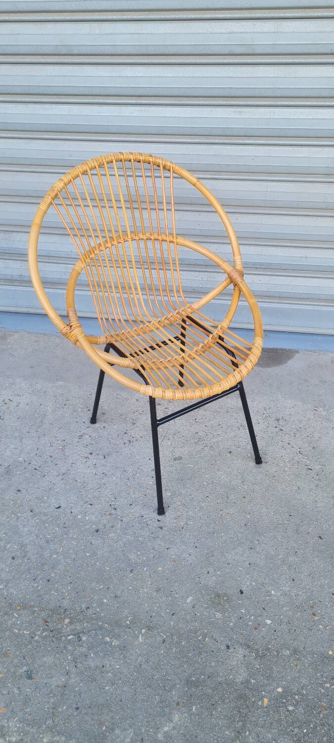 Rattan armchair