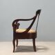 Restoration style walnut armchair from the 19th century