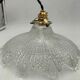 Paire suspensions en verre holophane