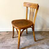 Bistro chair in arched and light beech