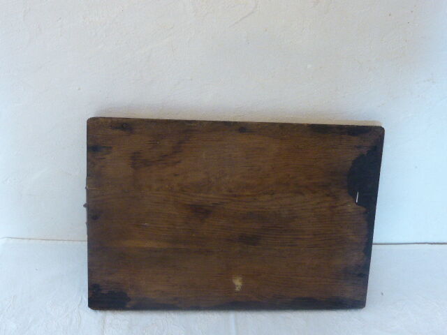 Charming Bistro tray, wooden and brass handle, circa 1940, ART DECO