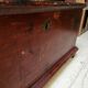 Large vintage chest old wooden trunk