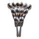 12 silver-plated soup spoons, Monaco Grand Prix model.