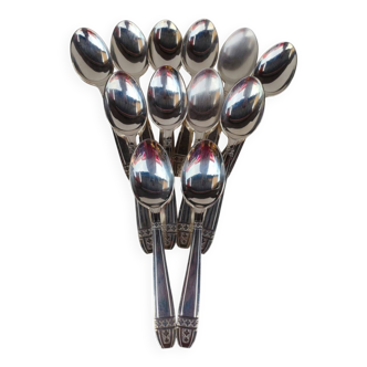 12 silver-plated soup spoons, Monaco Grand Prix model.