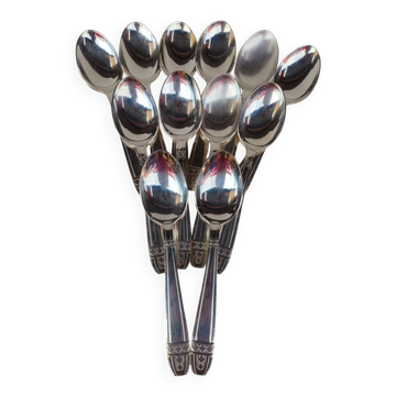 12 silver-plated soup spoons, Monaco Grand Prix model.