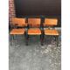 Lot de 6 chaises d'école