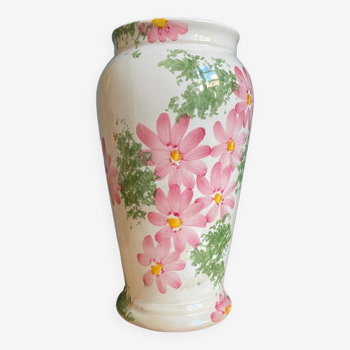 Vase fleur Provence peint à la main