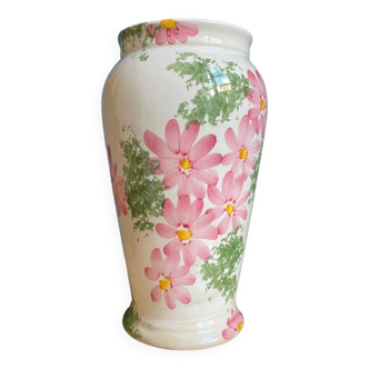 Vase fleur Provence peint à la main