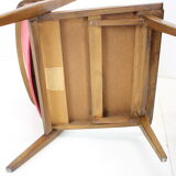 1960s pair of oak armchairs, czechoslovakia