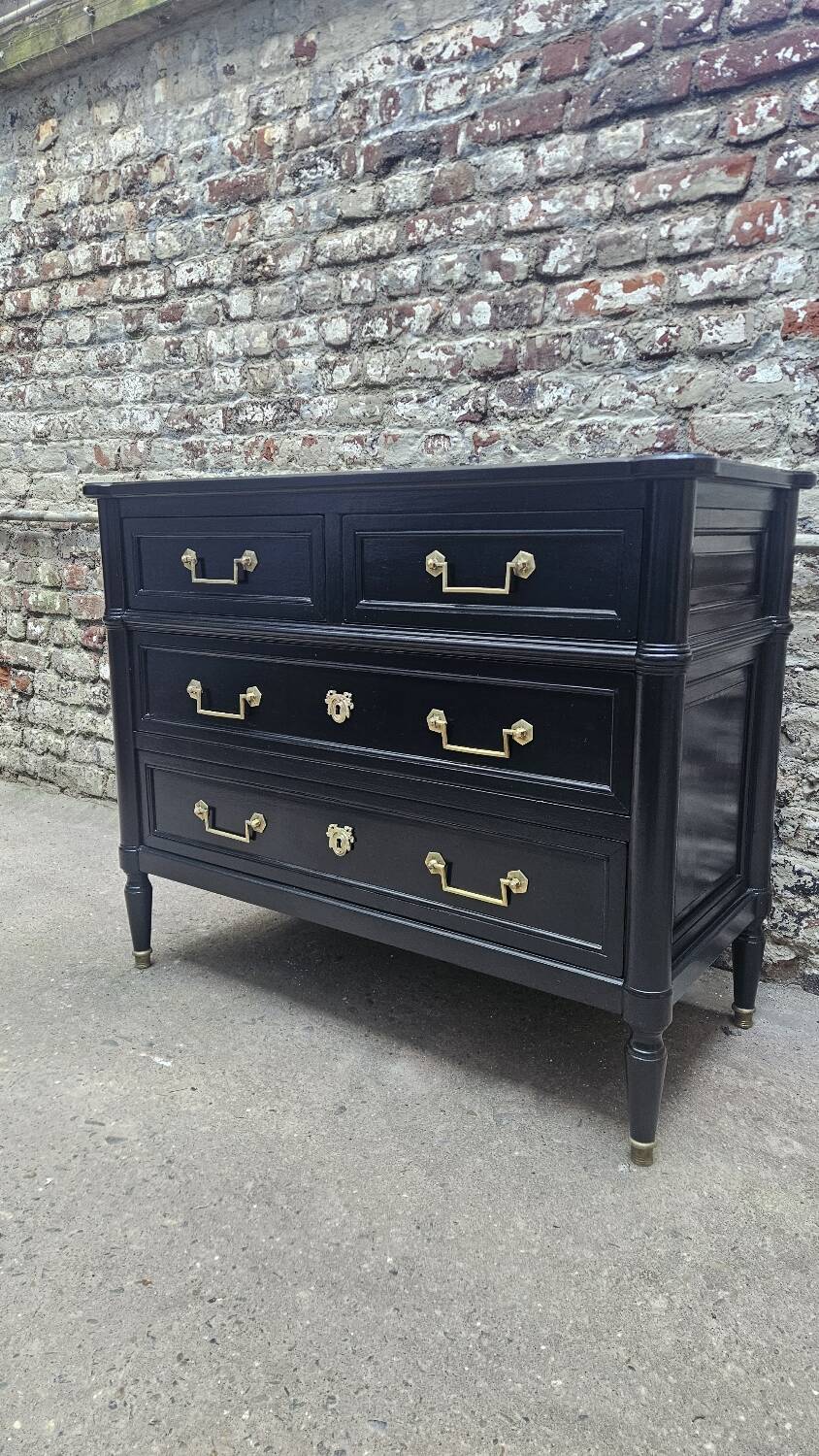 Louis XVI style black commode