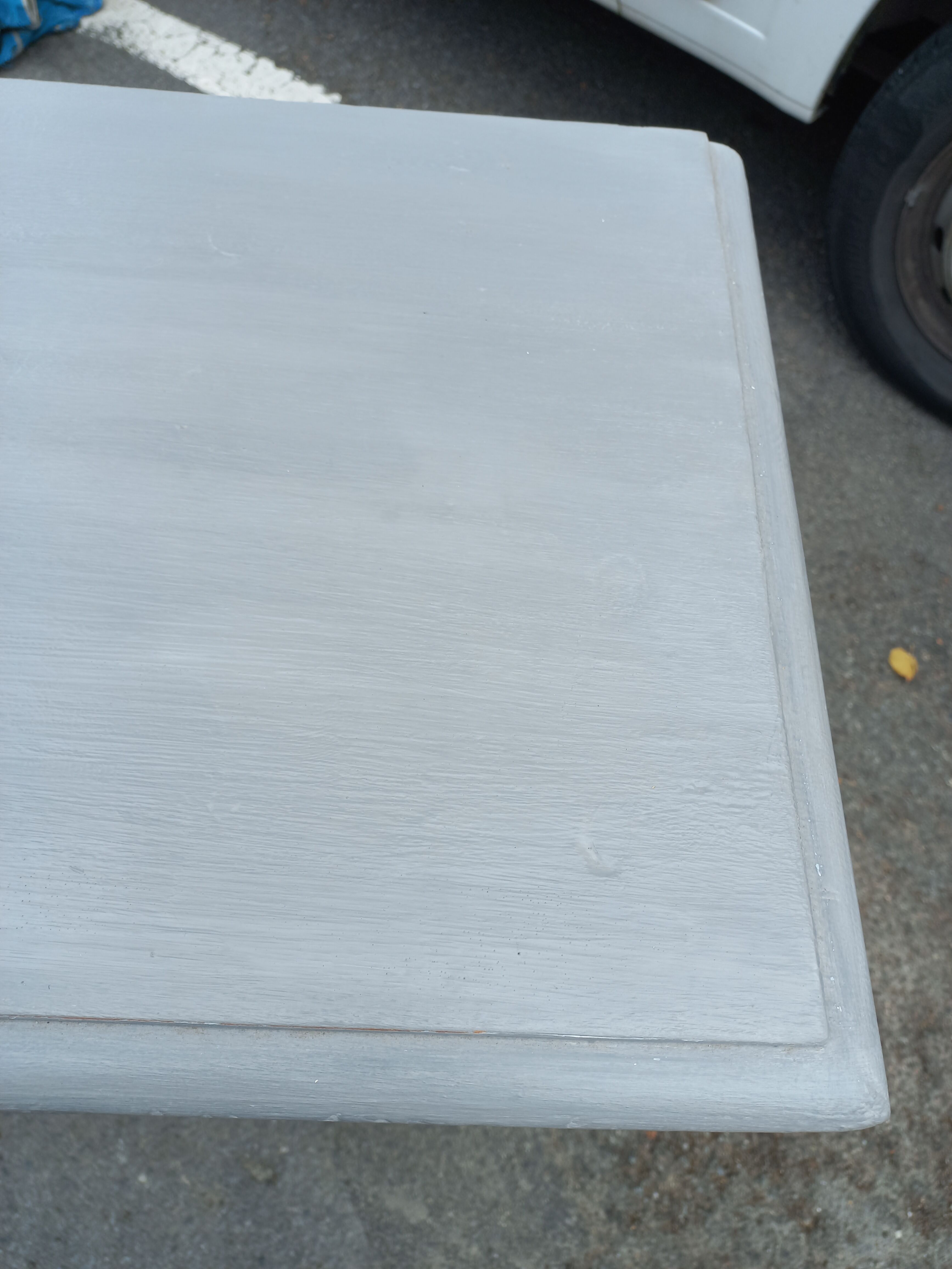 Parisian buffet old gray patina 2 doors 2 drawers