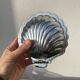 Metal shell butter dish