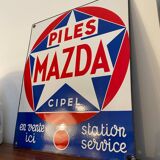 Plaque émaillée piles Mazda