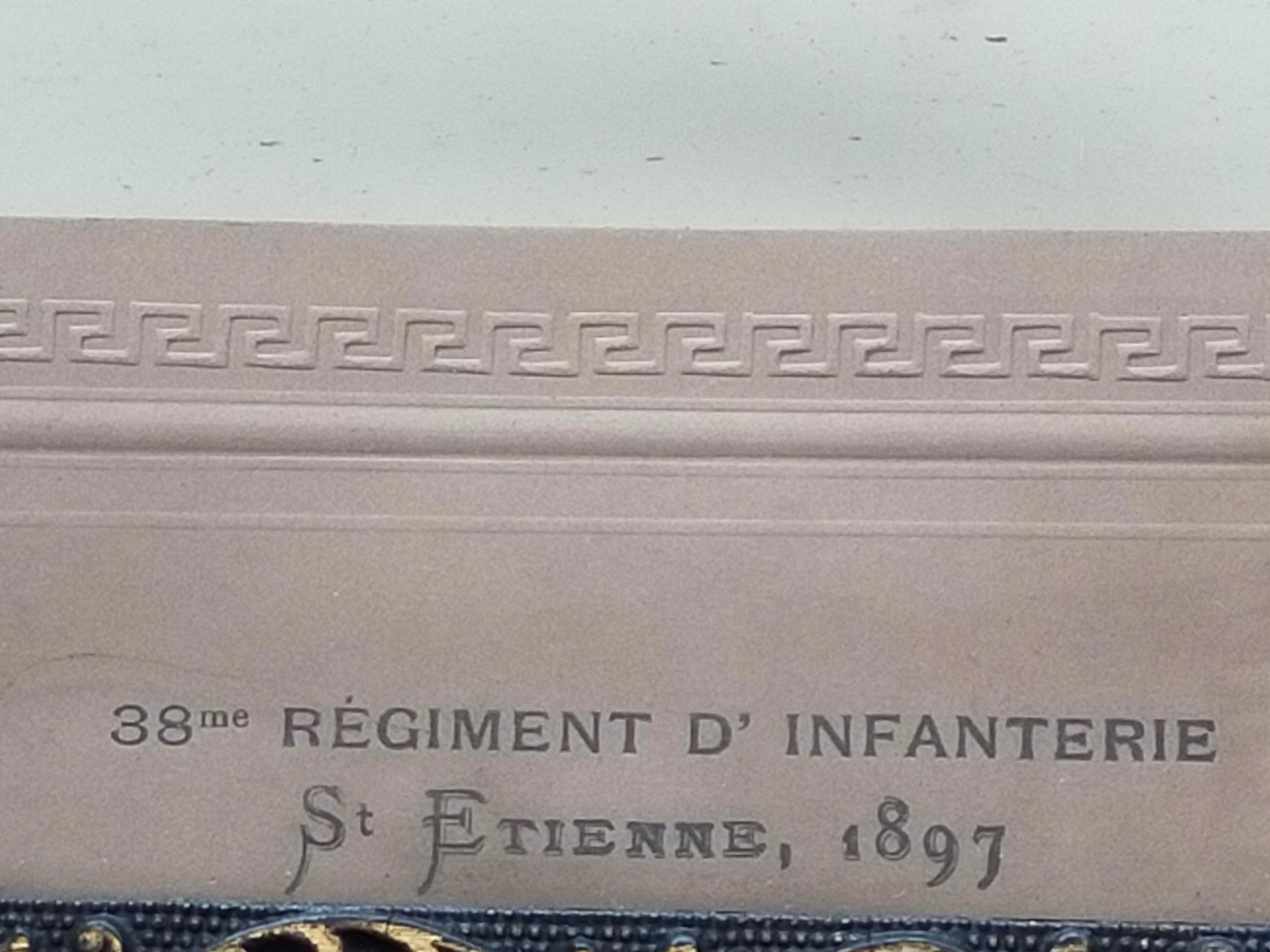 Military photo 38th Infantry Regiment Saint Etienne 1897