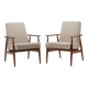 Paire de fauteuils Fox