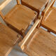 6 pine chairs, 1960