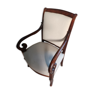 Empire style mahogany armchair