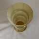 Vintage smoked amber glass vase with chrome bands – 1970s design