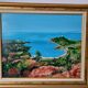 Knife painting, La Rade d'Agay by Danielle Saliba