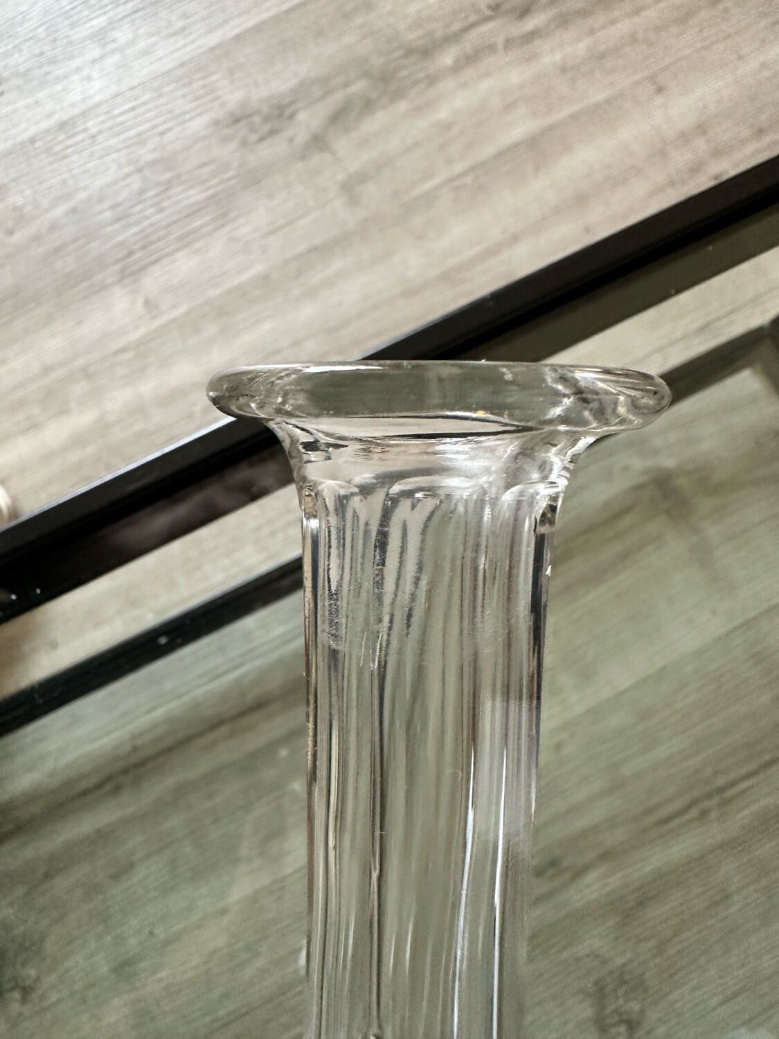 Vintage glass decanter