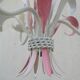 Lustre métal fleurs feuilles shabby chic