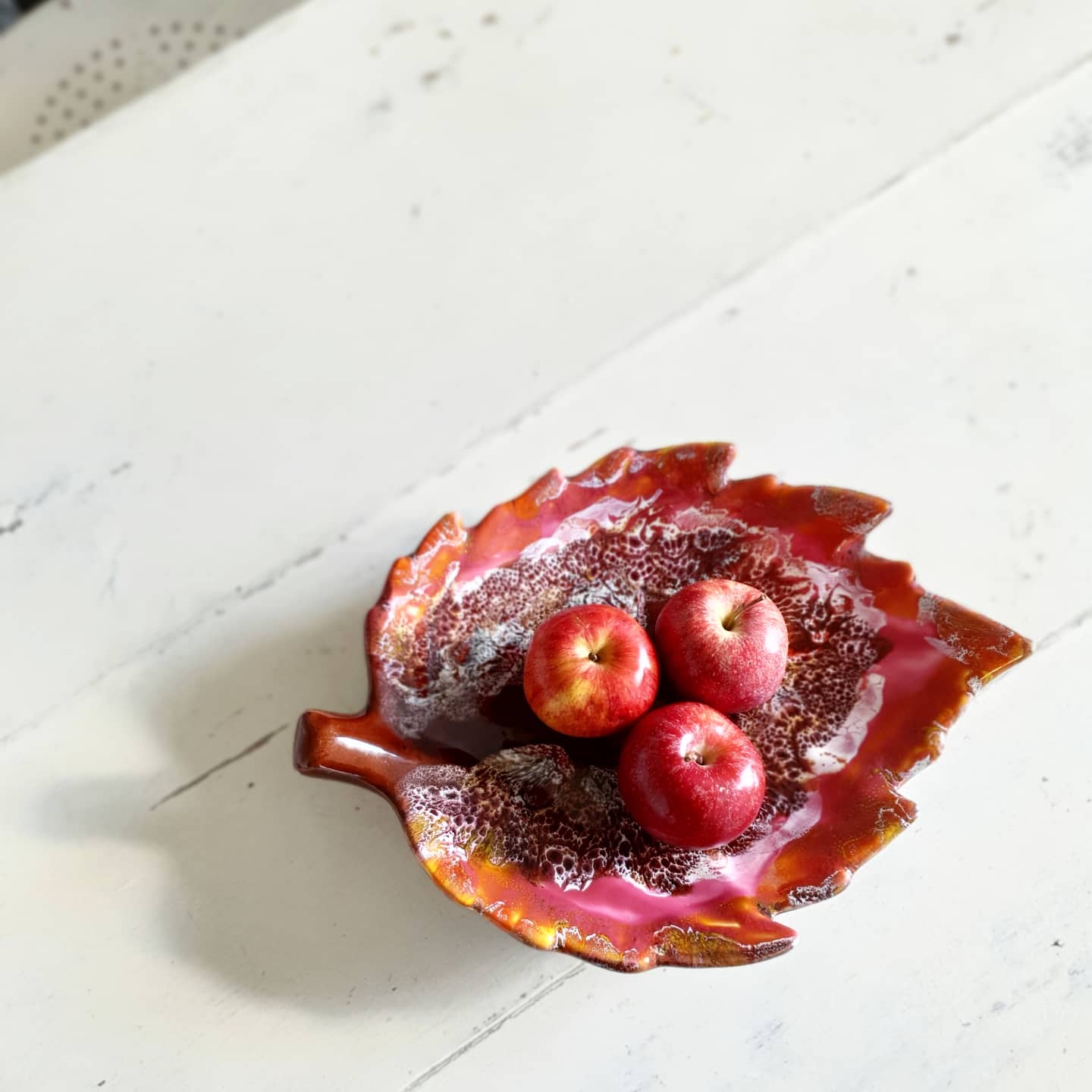 Autumn leaf dish Vallauris