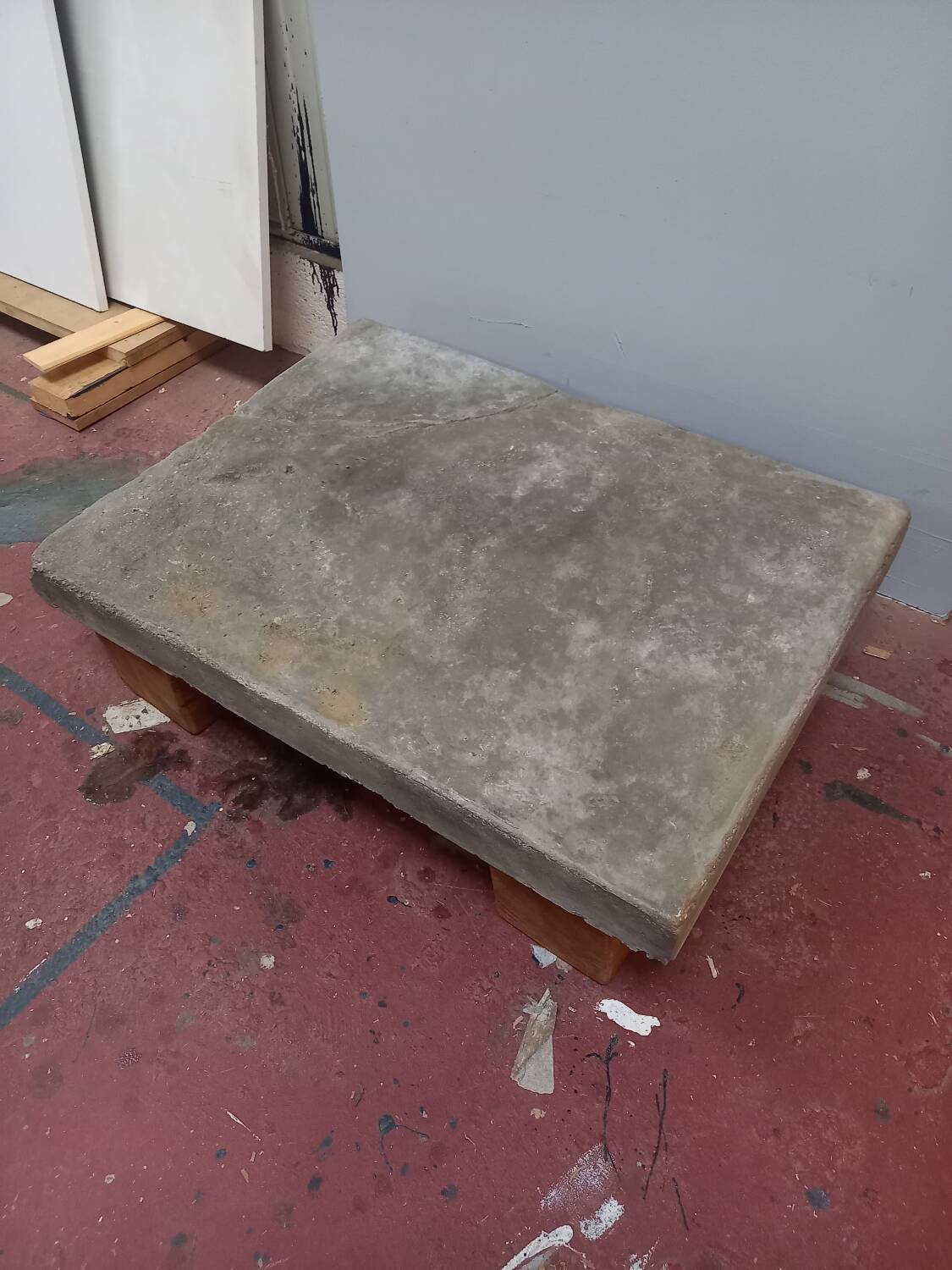 Concrete coffee table