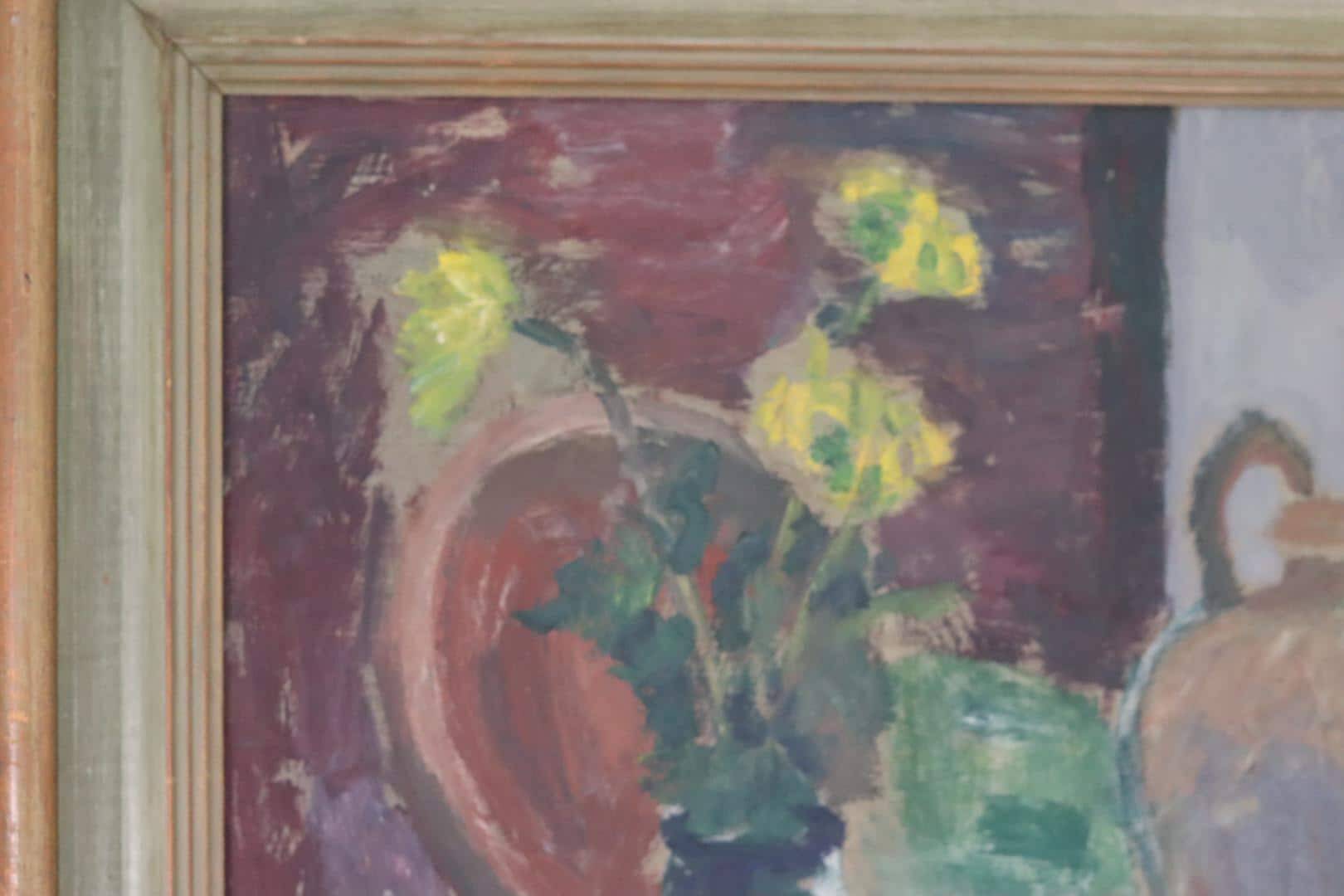 Nature morte : Vases et fruits par T.S.