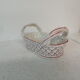 Vide poche corbeille faience peint peint decor fleur