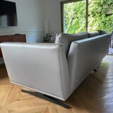 Corner leather sofa