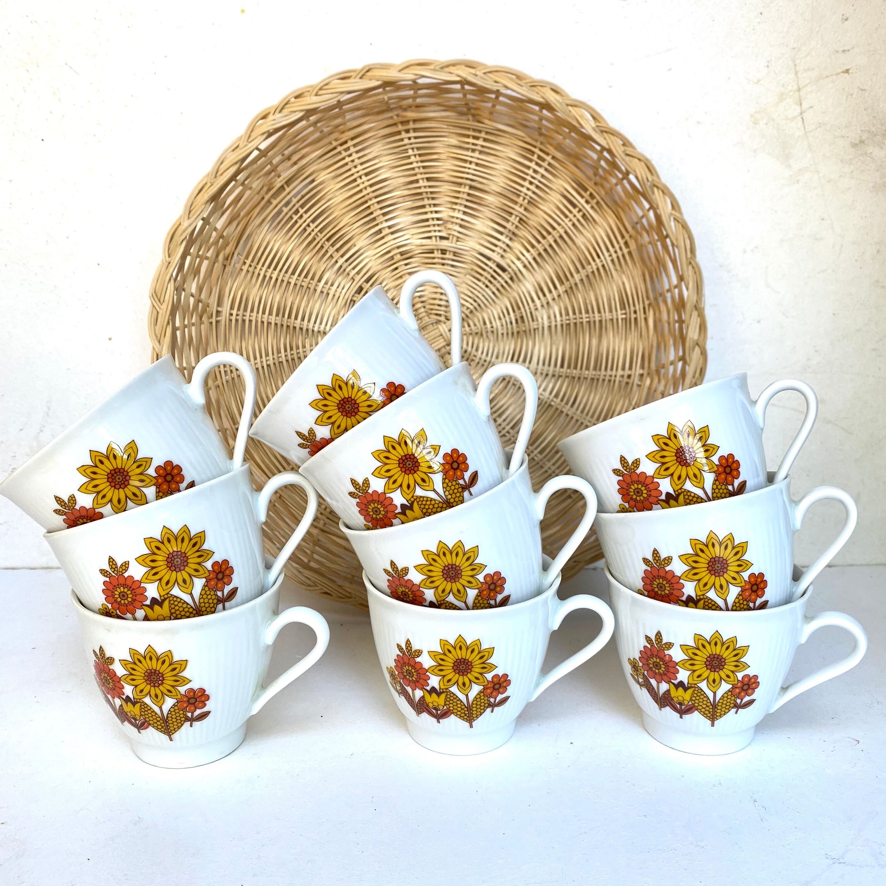 Vintage porcelain coffee cups