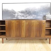 Buffet en teck avec tiroirs centraux, années 1960