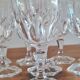 Set de 7 verres en cristal ciselé