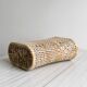 Vintage woven rattan beach cushion