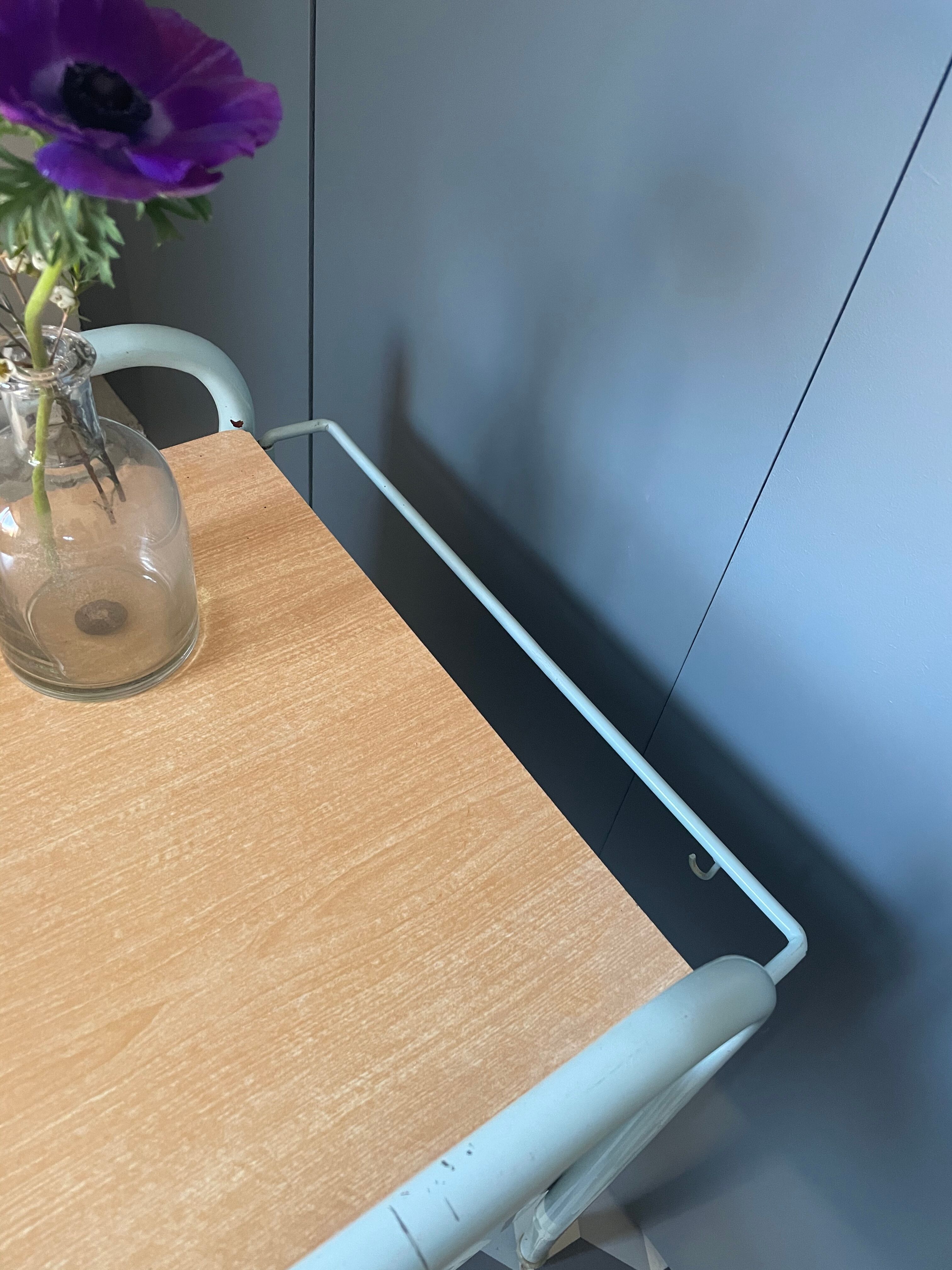 Metal boarding school/convent bedside