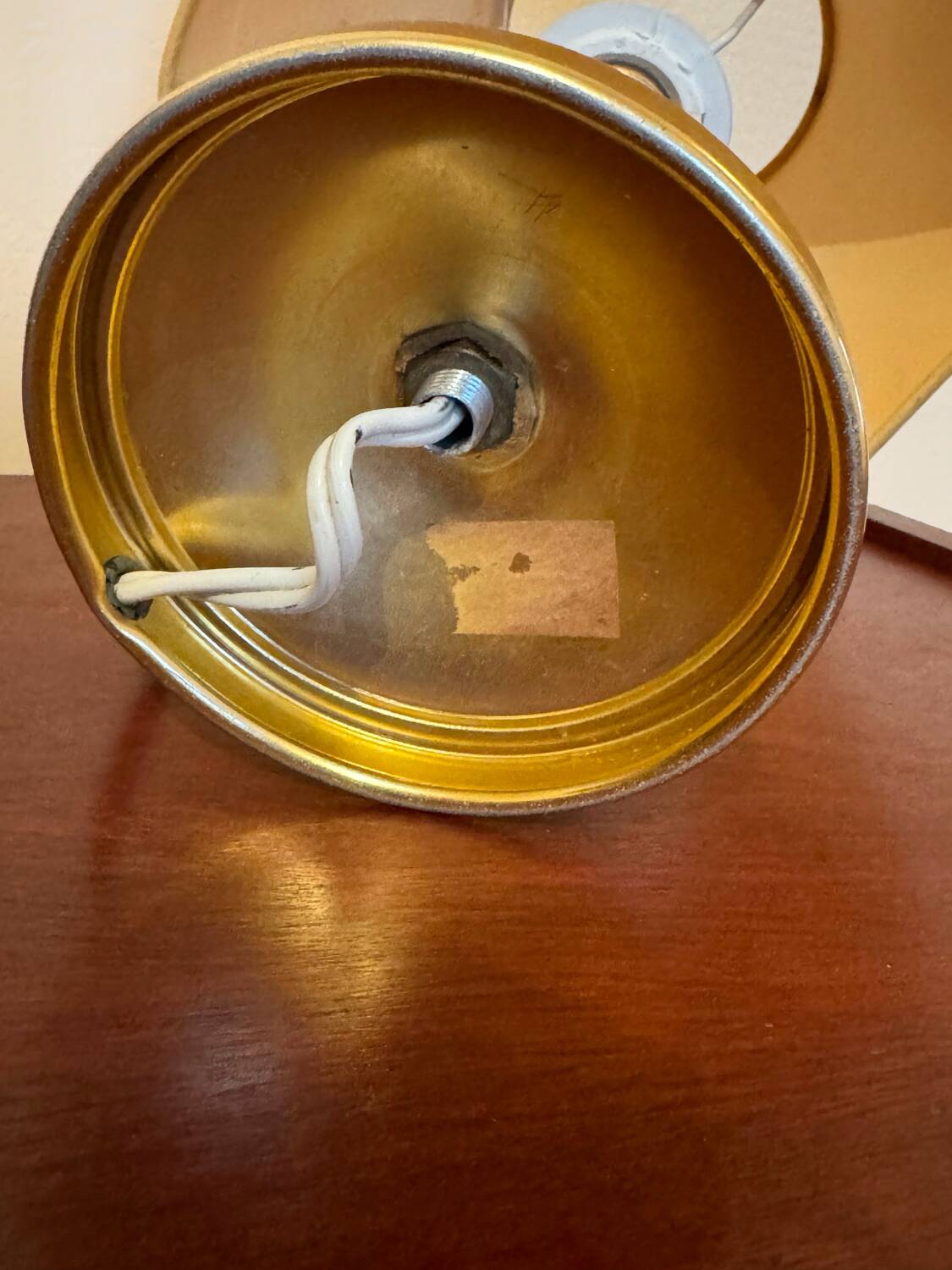 Adnet style glass ball lamp from the 60s